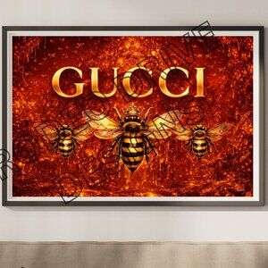 Queen Bee 36x24 Luxury Honey Wall Art Print